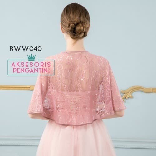 OUTWEAR BOLERO CARDIGAN PESTA WEDDING BROKAT PENGANTIN SALEM BWW040