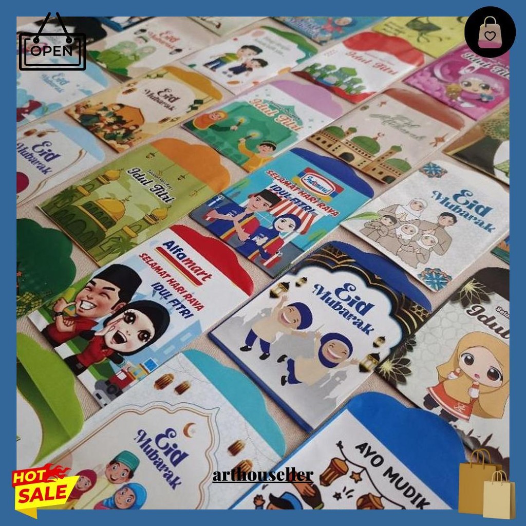 

Muslim. Amplop Lebaran Medium Sudah Jadi Glossy(Isi 8) Cod