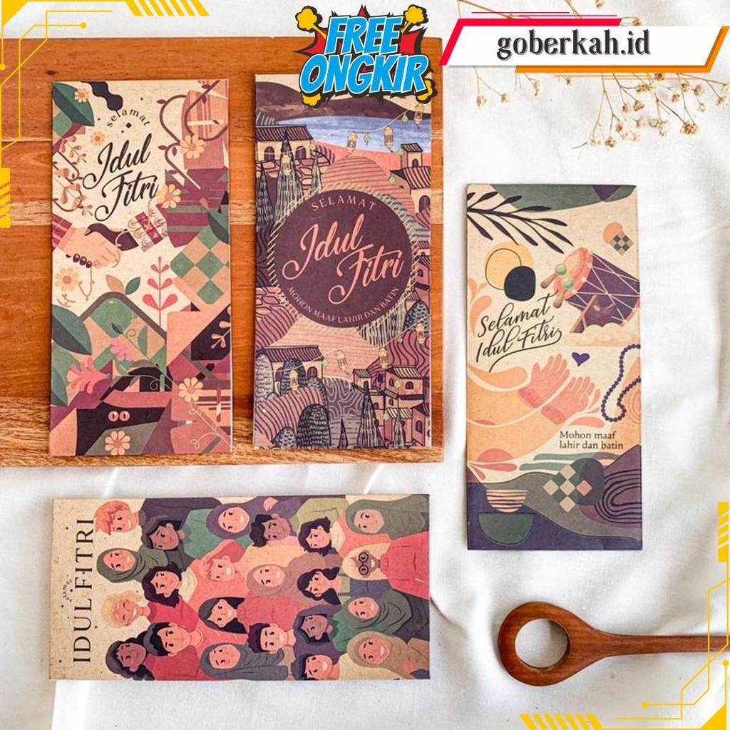 

[Ukuran Uang] 20Pcs Amplop Lebaran Premium / Amplop Idul Fitri Bahan Tebal Terlaris