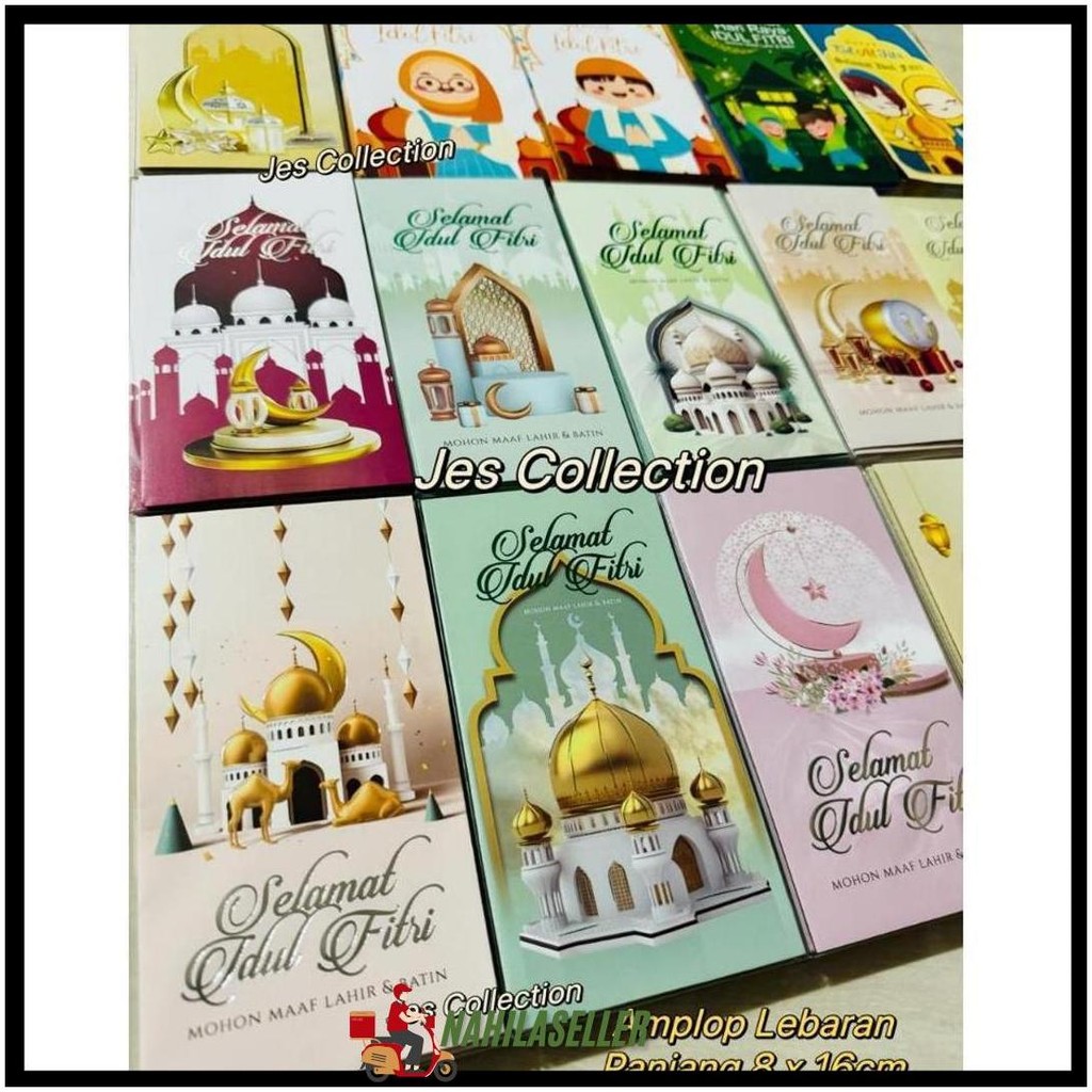 

Amplop Lebaran Panjang Mika Hari Raya Idul Fitri Isi 30 Lembaru Gratis Ongkir