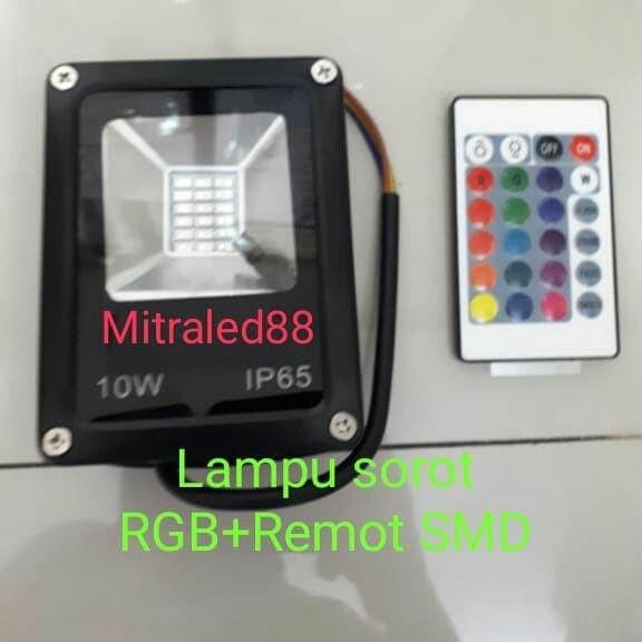 Lampu Sorot/Tembak Taman Rgb Led 10W/10Watt Smd Led Floodlight