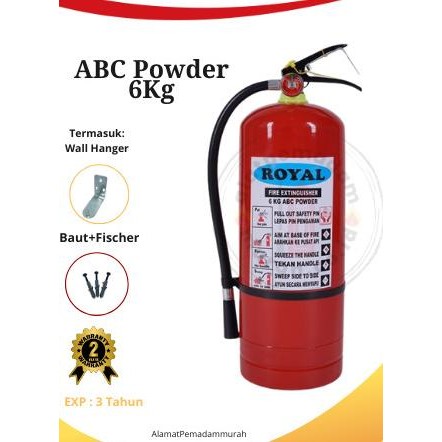APAR / Alat Pemadam Api Ringan / Tabung Pemadam Kebakaran 6 Kg