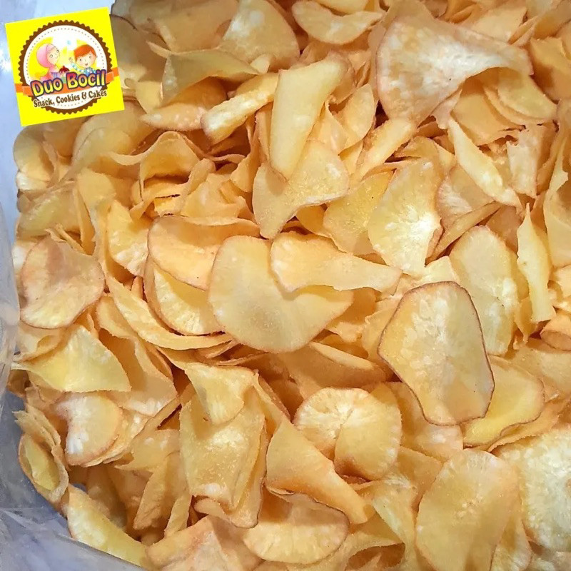 

PROMO keripik pisang manis singkong 500gram