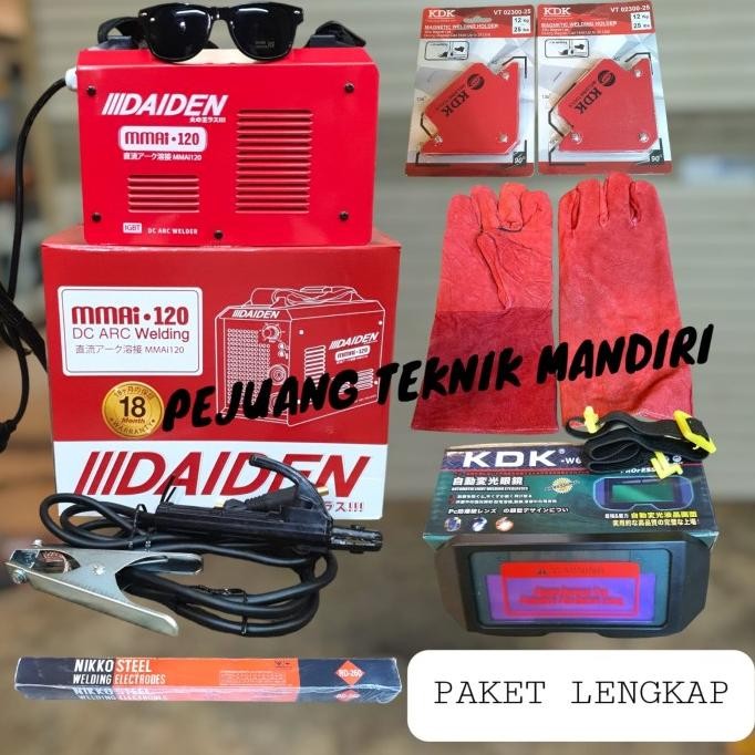 MESIN LAS DAIDEN MMAI 120 / TRAFO LAS INVERTER DAIDEN MMA 120