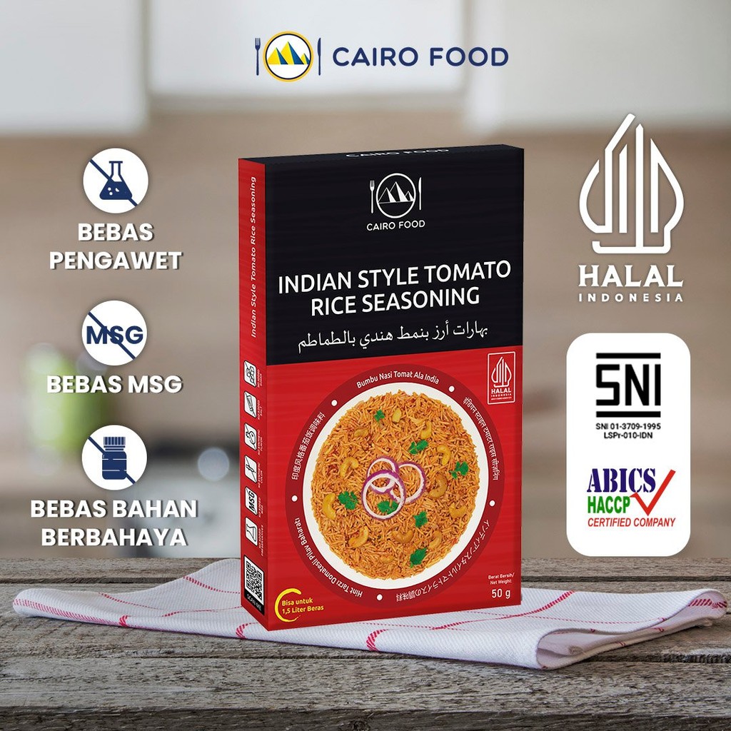 

Bumbu Nasi Tomat Ala India Non MSG - Cairo Food