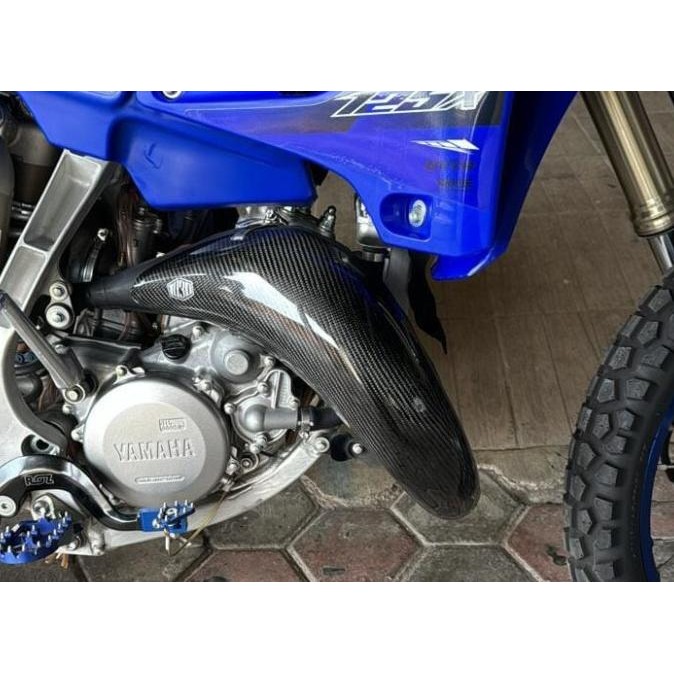 Cover knalpot YZ125 2022 Merk1030 pelindung knalpot yz 125 2022 carbon