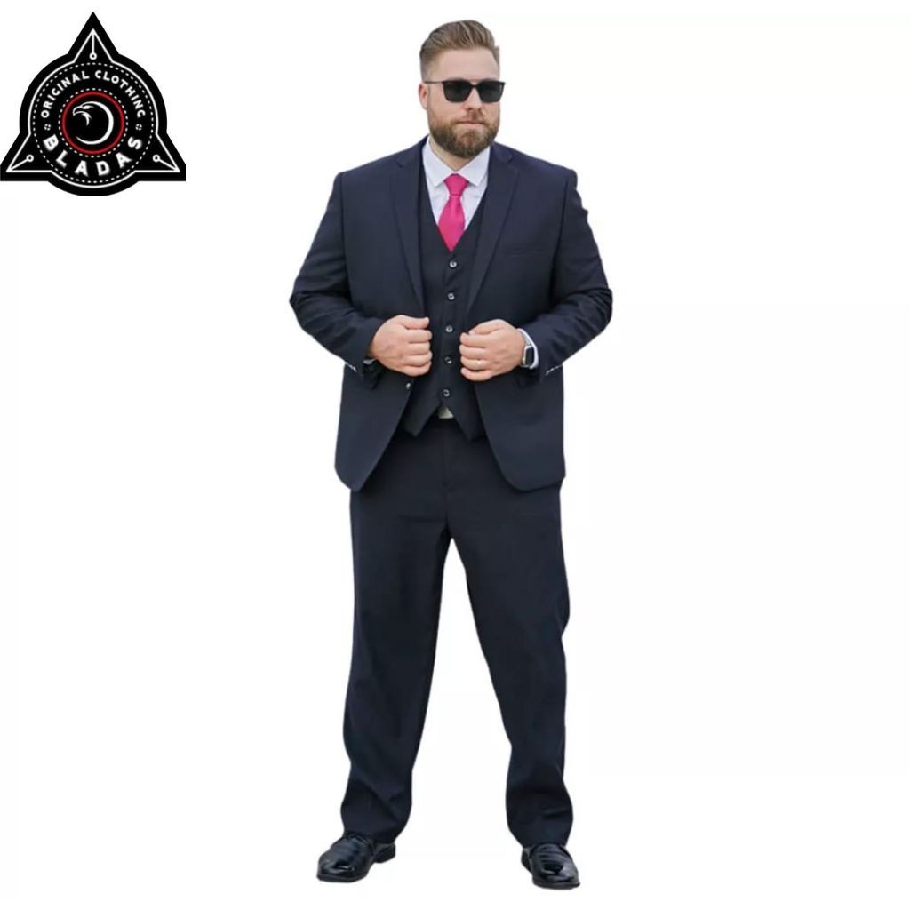 BIG PROMO Jas hitam size jumbo / Jas formal size besar / Jas pria