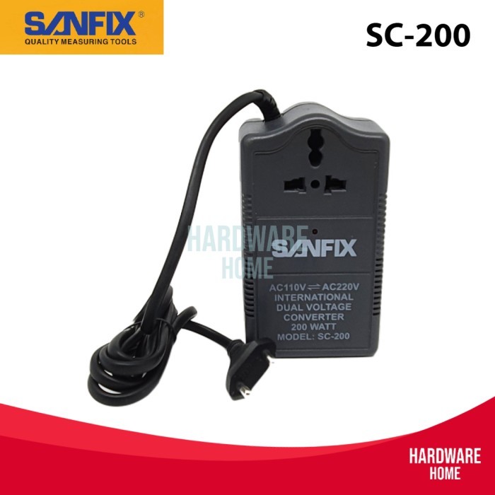 TERBARU - Dual Voltage 220V/110V AC-AC Converter 200W SANFIX SC-200