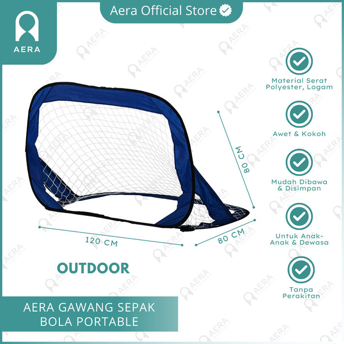 MELAYANI FAKTUR PAJAK AERA Gawang Futsal Portable Mini Anak Football Goal Kage Soccer Game