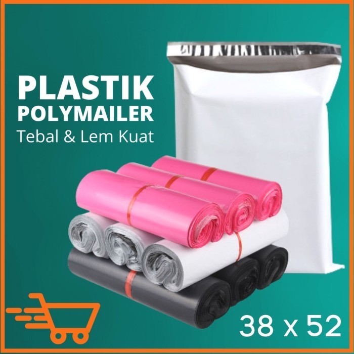 

Isi 100 Lembar Plastik Online Shop + Lem / Polymailer Tebal 38X52