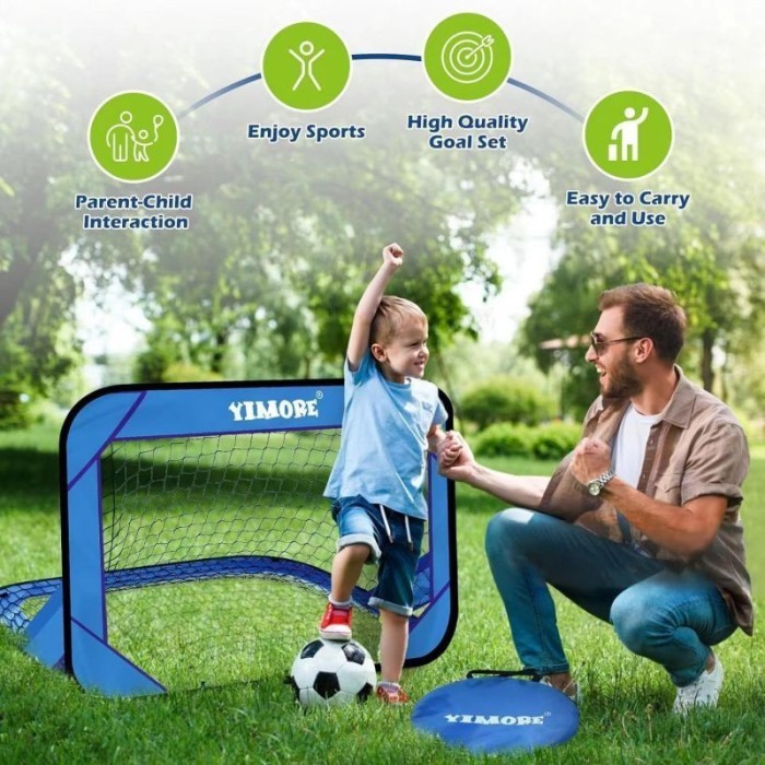 4 In 1 Gawang Sepak Bola Anak Lipat Gawang Bola Portable