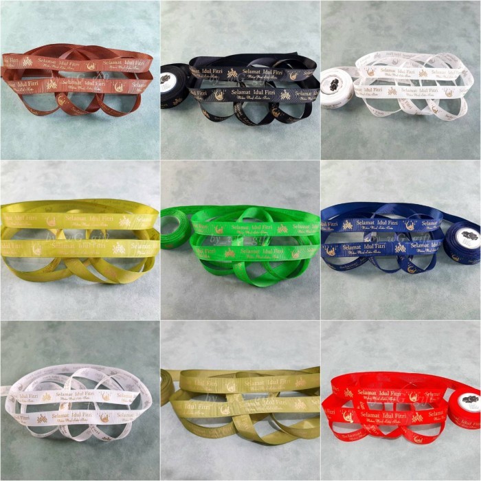 

Pita Idul Fitri - Grossgrain - Mix Colour;L 2.5Cm ;P 20Yard