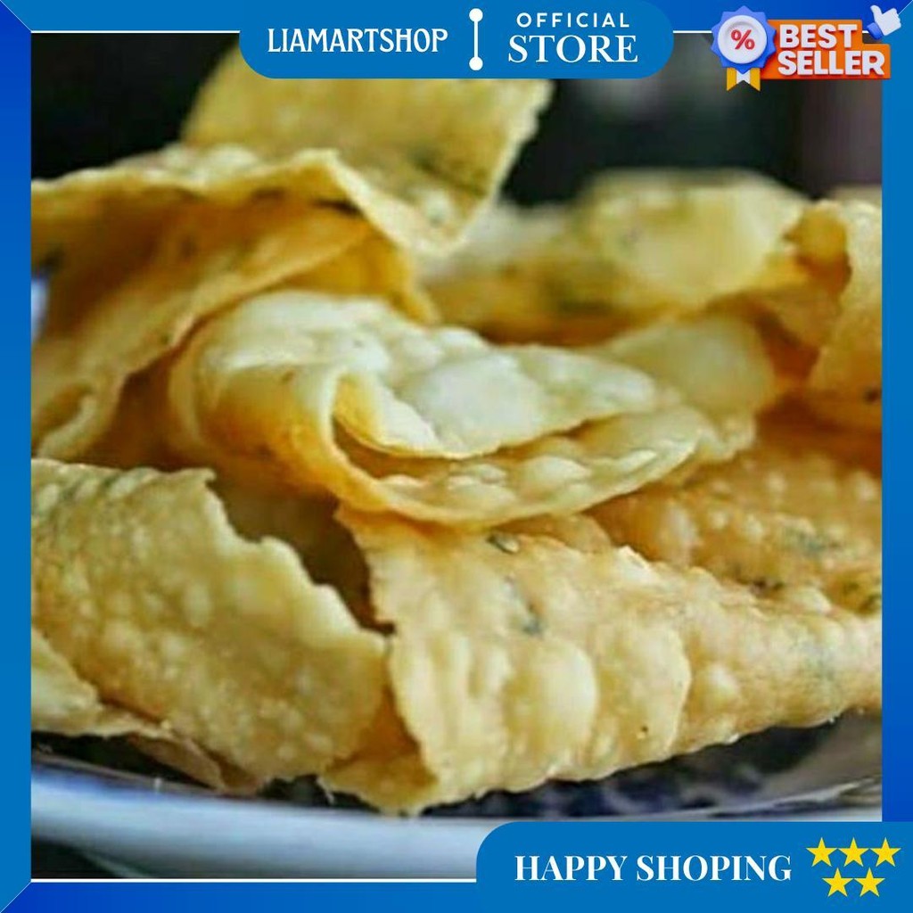 

(Rst)-Snack Keripik Bawang / Pangsit 1Kg D Sale