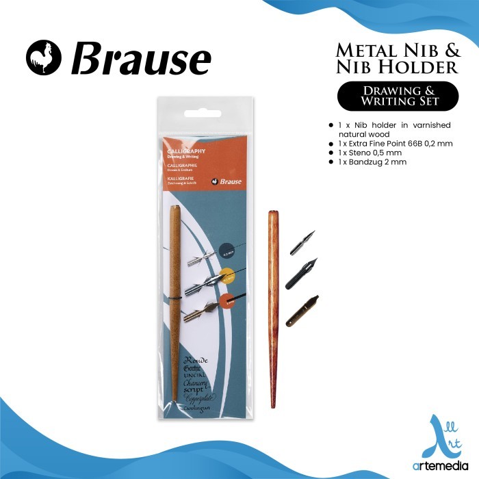 

TERLARIS! Pena Kaligrafi Brause Nib Holder & Metal Nib Set Calligraphy Writing