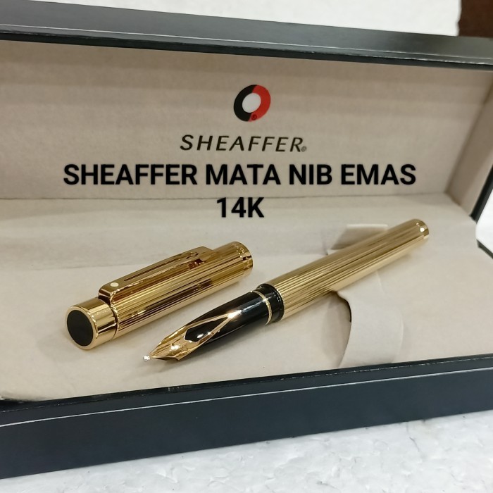 

TERLARIS! PENA SHEAFFER FOUNTAIN NIB EMAS 14K ORIGINAL no waterman pilot pelikan platinum Sailor