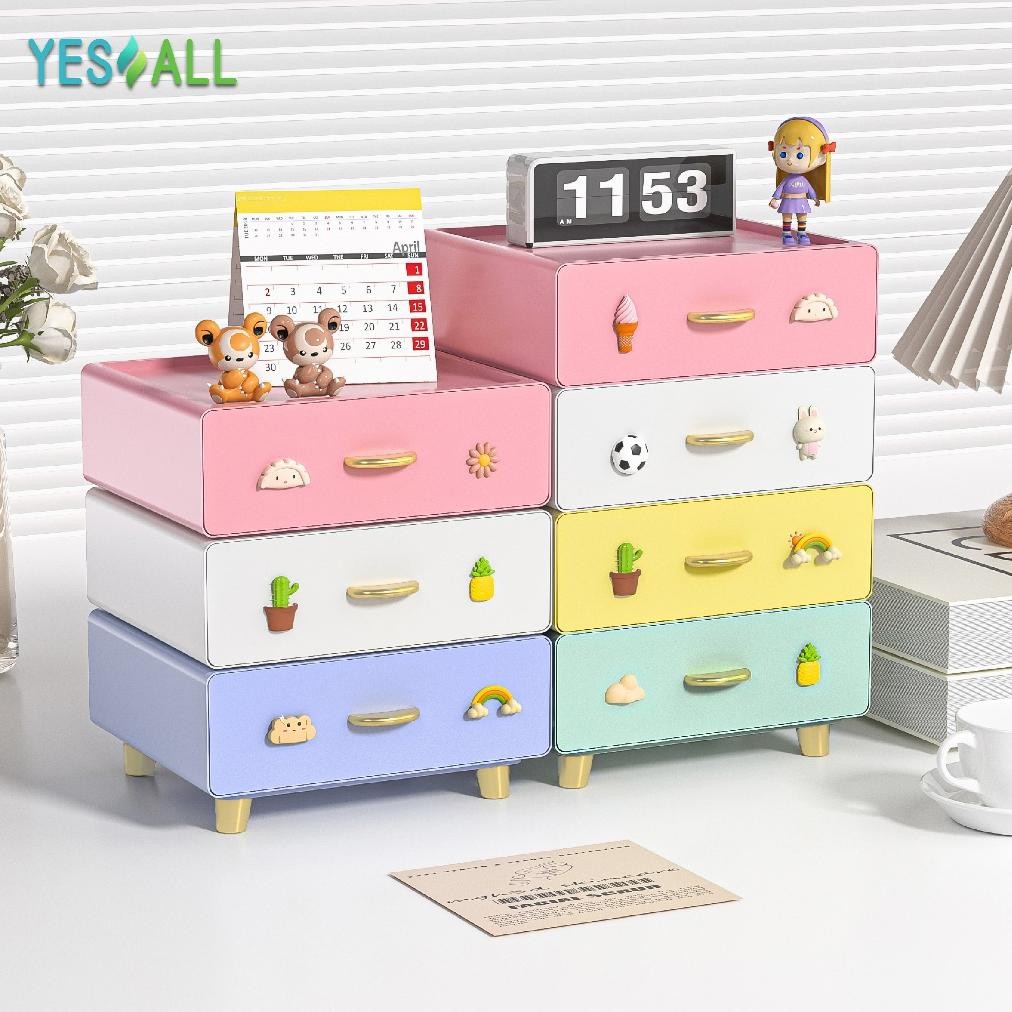 KT78 YESALL Rak Susun Serbaguna - Rak Kosmetik Kotak Penyimpanan Rak Skincare Rak Serbaguna Tempat M