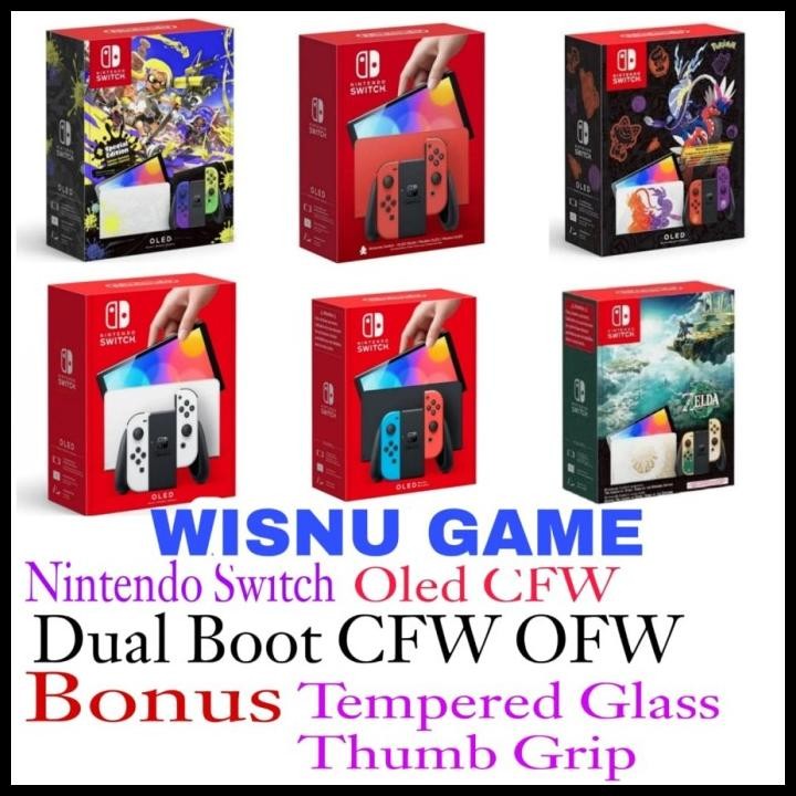 Terlaris Nitendo Switch Oled Cfw 128Gb 256Gb 512Gb Full Game Good Quality
