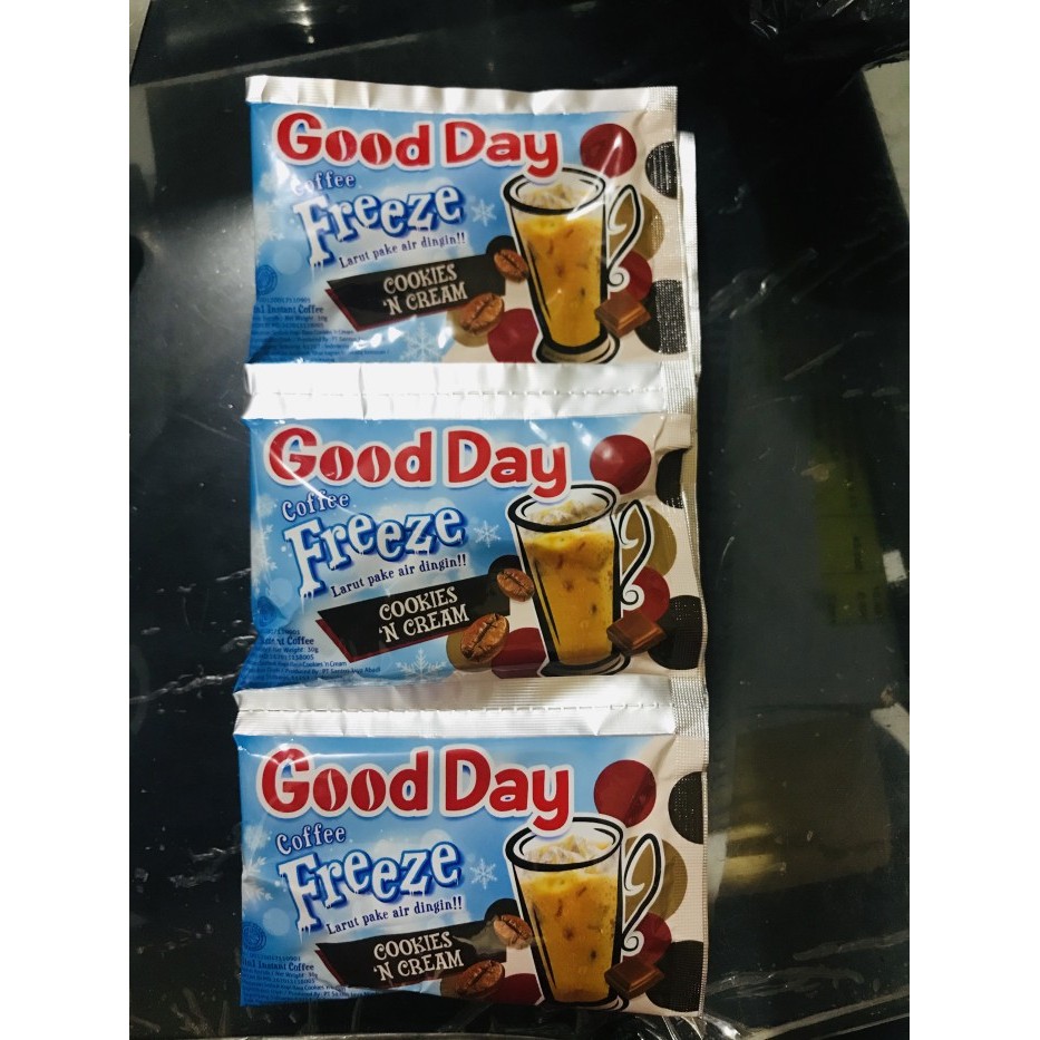 

Product Terlaris Good Day Coffee Freeze Cookies N Cream