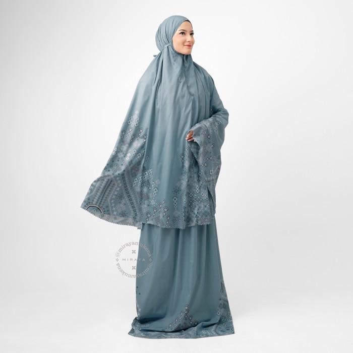 Mukena Compact Miraya Myriad Steel