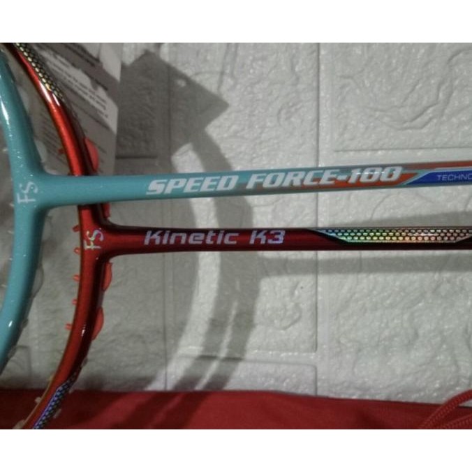 Raket Badminton NEW FIESTA FS KINETIC K3/SPEED FORCE 100 taiwan 35LBS Terlaris
