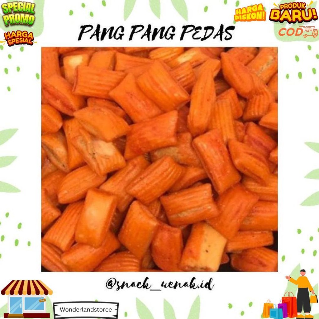 

Snack Kiloan Pang Pang Pedas 500 Gram | Cemilan Murah Makassar D Cod