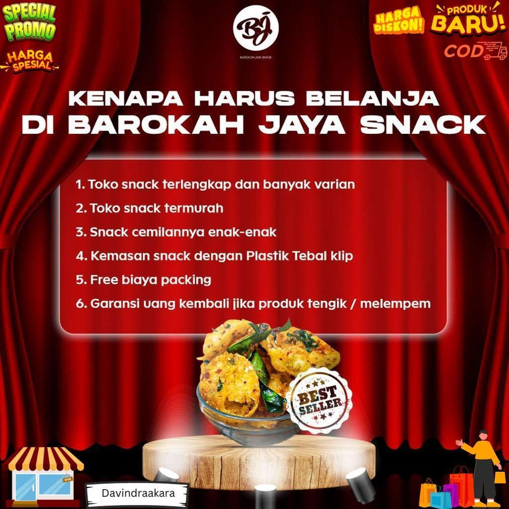 

Keripik Cireng Pedas / Keripik Cireng / Keripik Cireng Pedas Daun Jeruk 500Gram D Termurah