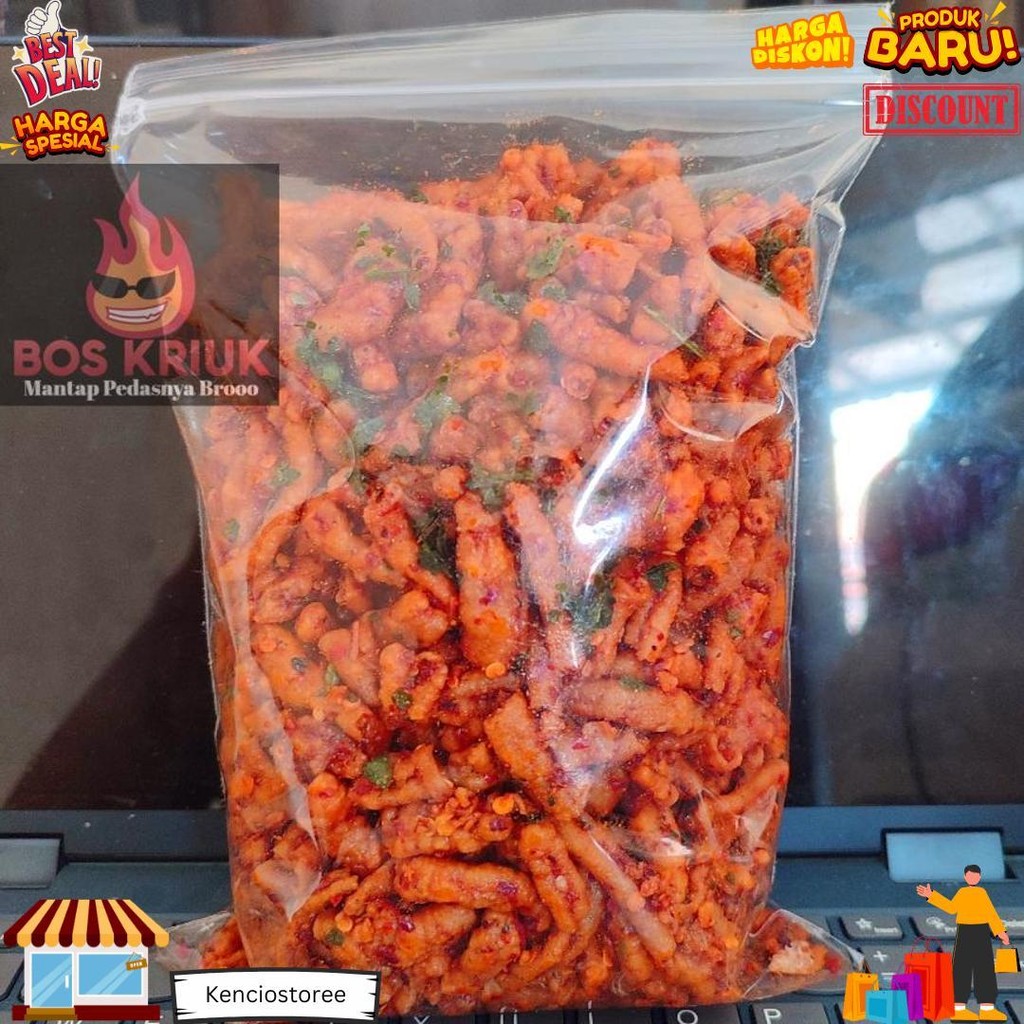 

Usus Krispi / Kripik Usus 500 Gram / 500Gram Usus Crispy Bumbu Pedas Daun Jeruk Mantap D Promo 10.10