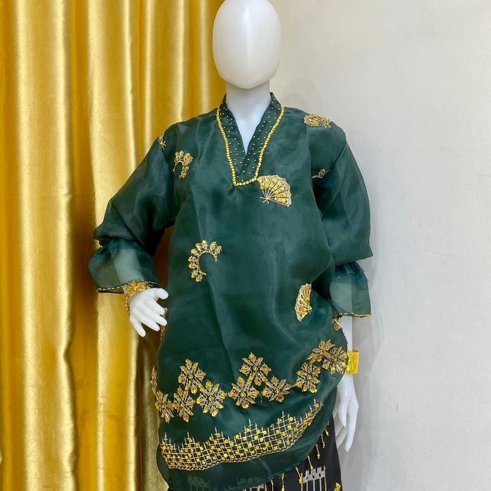 Baju Bodo/Atasan Organza Full Payet
