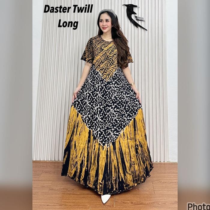 [Juragan Daster Twill] Daster Twill Semata Kaki / Daster Long Cap Malaman Size Standar Ld 105 Pb 130