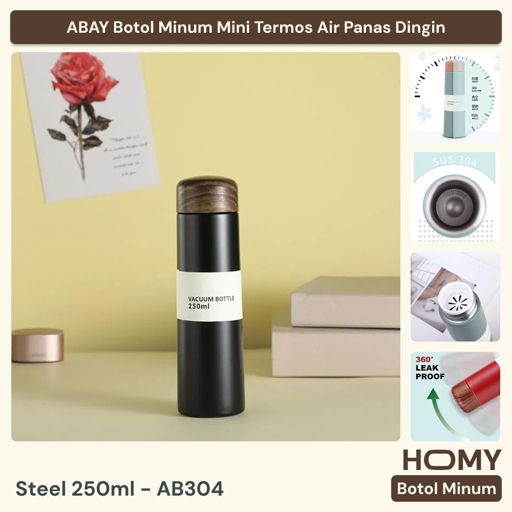 ABAY Botol Minum Mini Termos Air Panas Dingin Stainless Steel 250ml - AB304