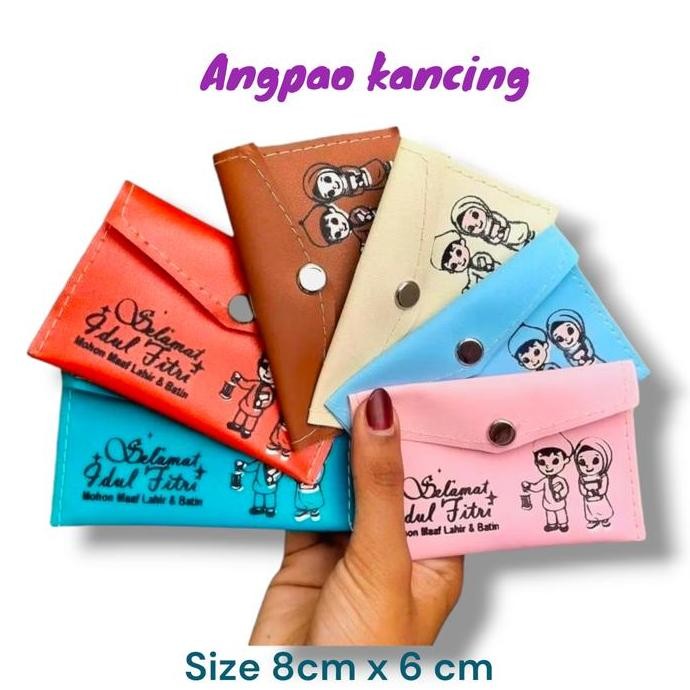 

(Dpt 12 pcs ) DOMPET AMPLOP KANCING LEBARAN / Angpao MINI Lebaran 2025 / Angpao THR Idul Fitri Desain Menarik DEL