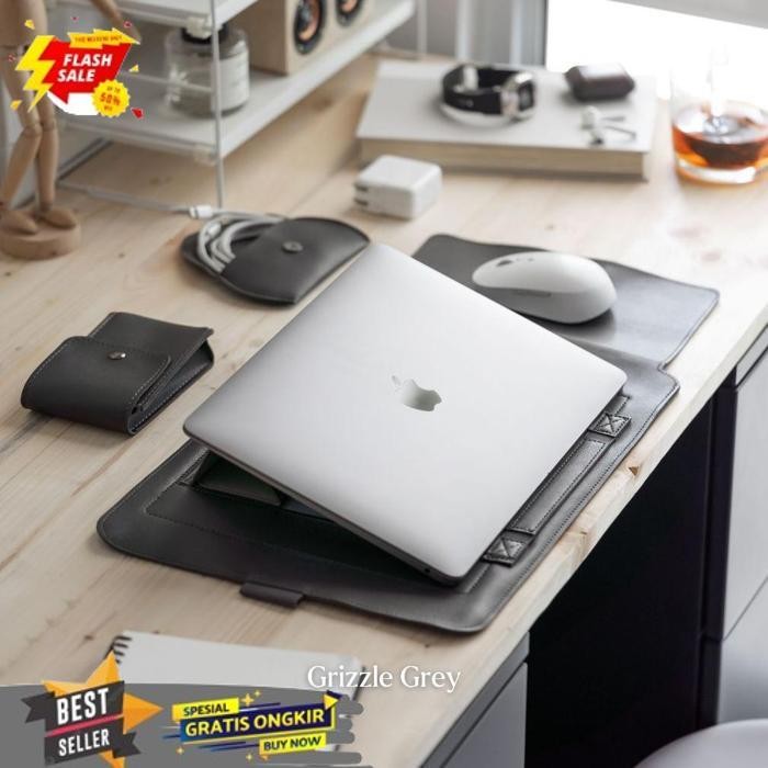SALE TAS LAPTOP SLEEVE DENGAN MOUSE PAD TAS LAPTOP / LAPTOP POUCH WITH KICKSTAND CLR