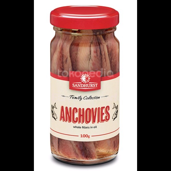 

Anchovy Fillets in Oil 100g - Sandhurst