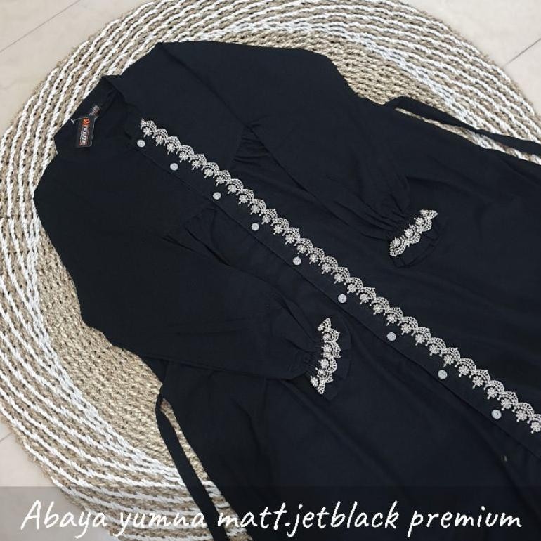 iQ45 ABAYA YUMNA / GAMIS JETBLACK RENDA / GAMIS JETBLACK PREMIUM / ABAYA JETBLACK RENDA / ABAYA JETB