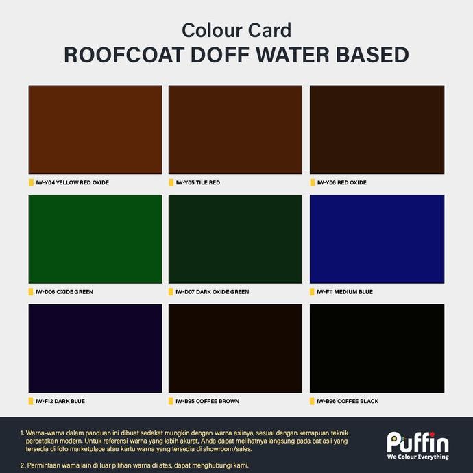 Cat Genteng Puffin RoofCoat 20kg doff Waterbased