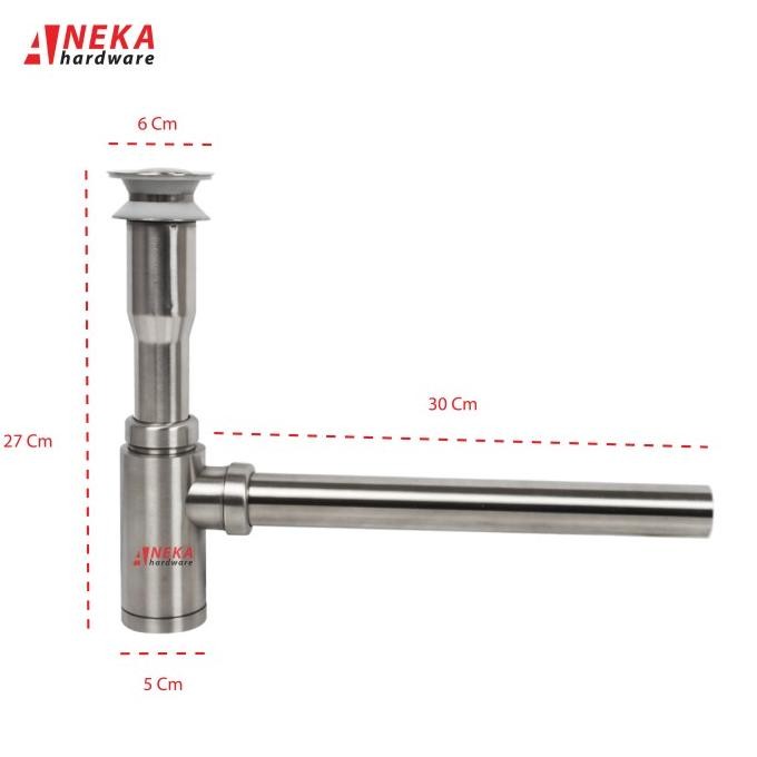 SIFON BOTOL WASTAFEL - SIFON TOMBOL - AFUR PEMBUANGAN WASTAFEL SUS304