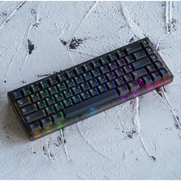 kbd67 lite r4 - gasket mount barebone mechanical keyboard 65% [kualitas terbaik]
