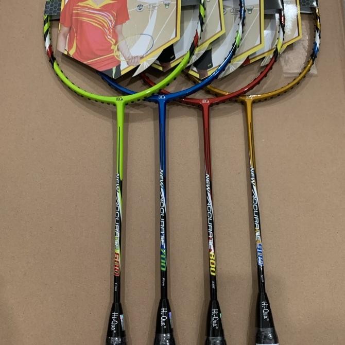 Raket Badminton HIQUA HQ NEW ACCURATE 600/700/800/900 + GRIP ORIGINAL Terlaris