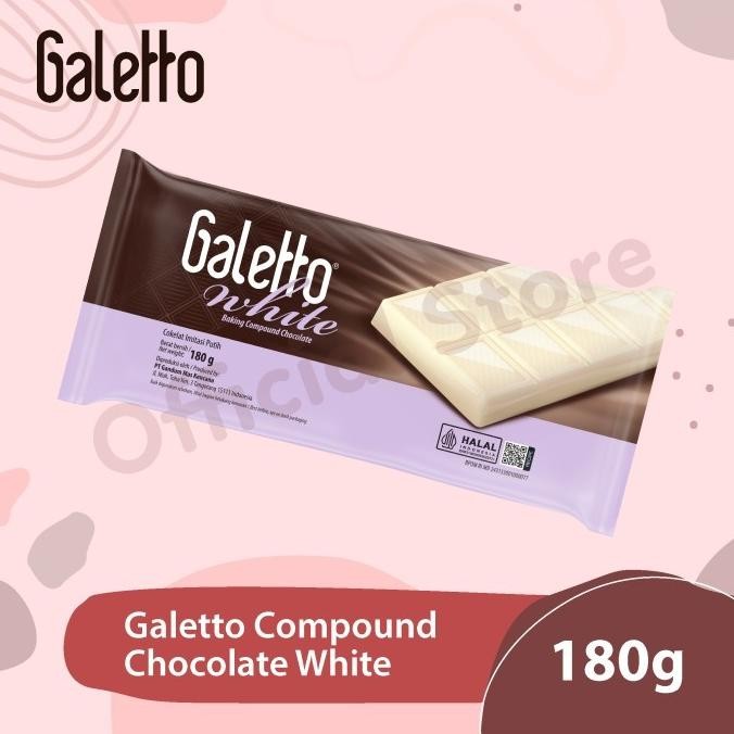 

populer] Galetto White Compound 180gr (Coklat Blok Putih)