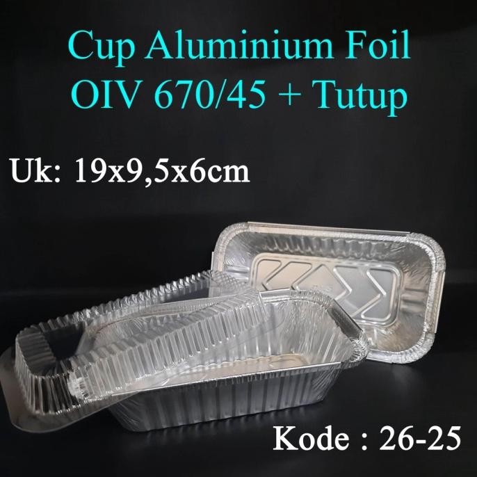 Buruan beli] Cup Aluminium OIV 670/45 (per 1 set)