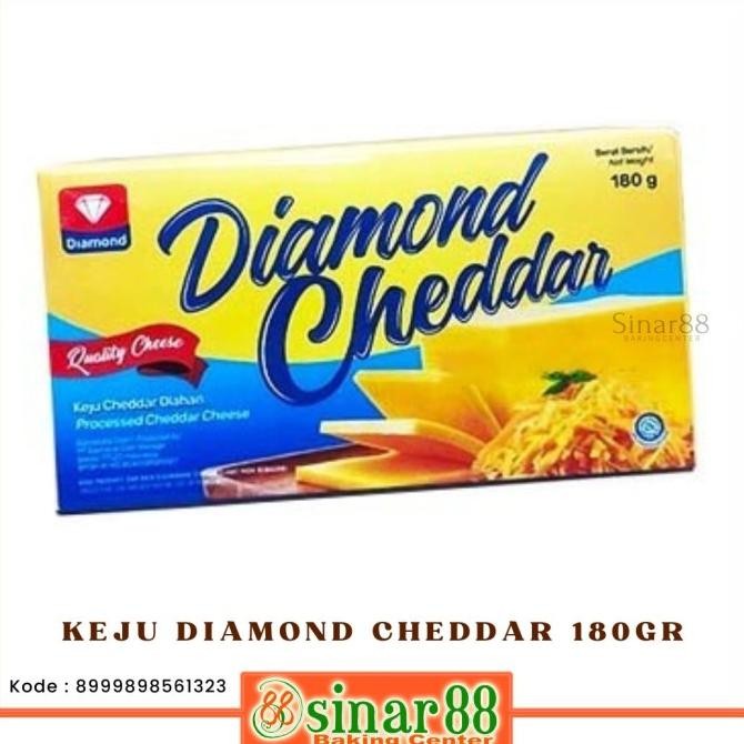 

Ready oke] KEJU DIAMOND CHEDDAR 180GR