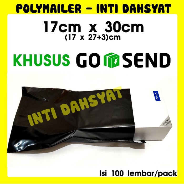 

Khusus Gosend Instant - Polymailer Hitam 17X30 - Isi 68Pack/Ball Termurah