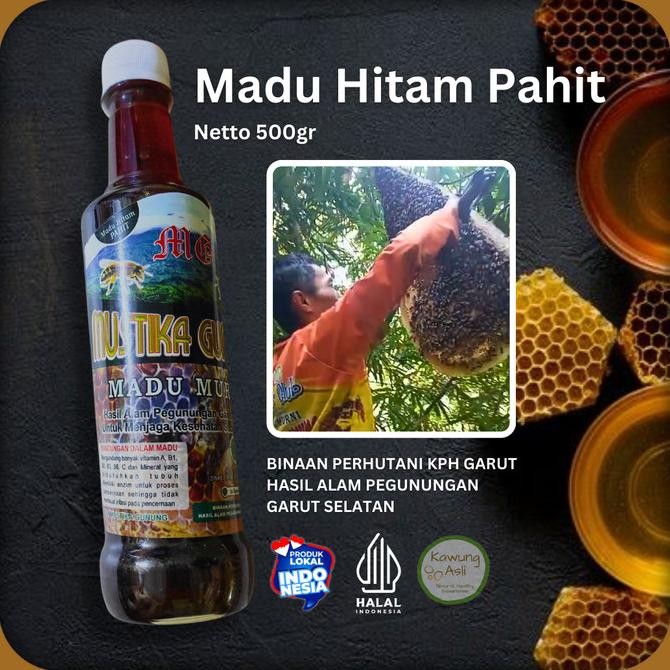 

best seller] Madu Mustika Gunung Hitam Pahit 100% Murni Original Raw Honey Tanpa Campuran dari Hutan Garut Selatan
