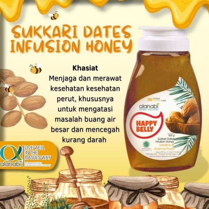 *#*#*#] Madu Alanabi Happy Belly Madu Herbal Asli plus Sari Kurma untuk Menambah Nafsu Makan dan Pen
