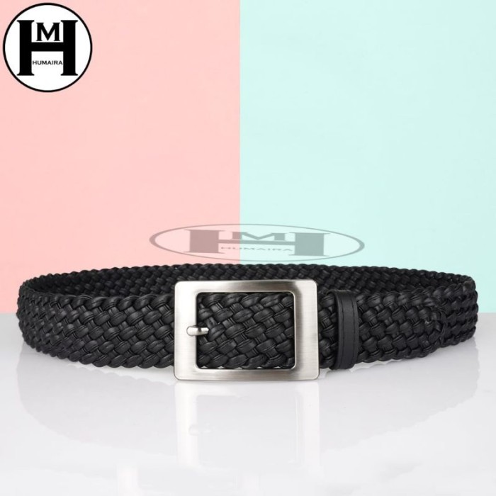 TERLARIS GESPER RAJUT PRIA WANITA IKAT PINGGANG AYAMAN PRIA SABUK TALI PINGGANG KEPANG PRIA BELT MEN