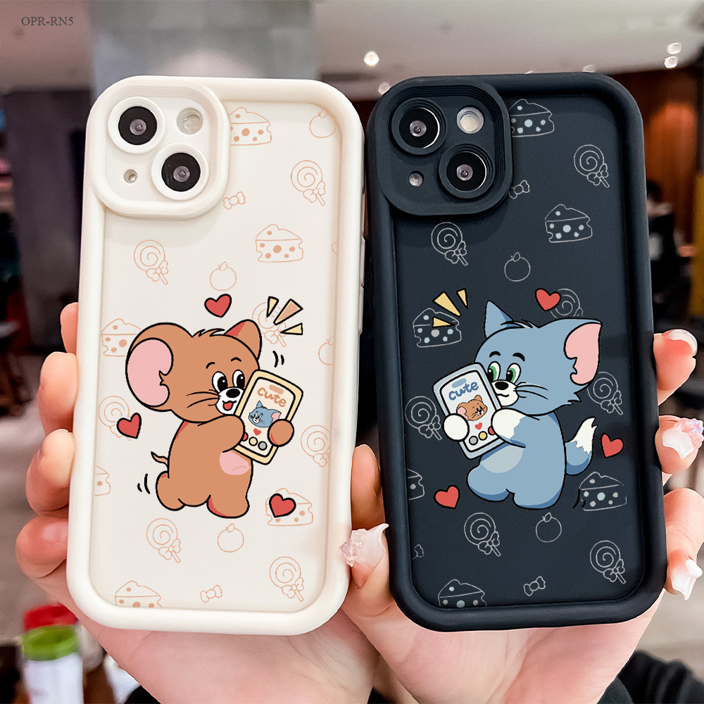 Casing Tom dan Jerry Hp  OPPO Reno 13F 11 11F 8T 7 8 5 10 6 3 7Z 8Z 4F 4 5F F11 F9 F7 2F 2Z F5 Pro 4