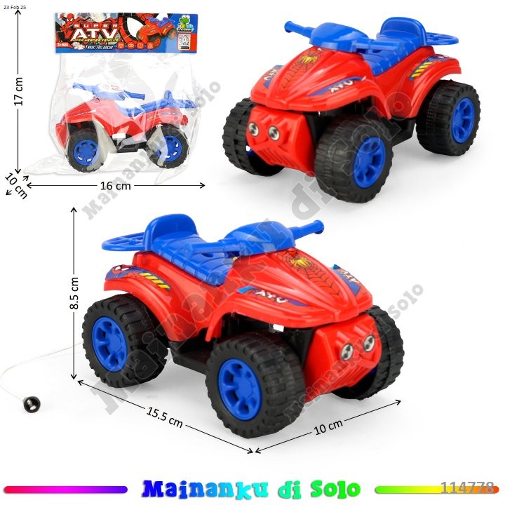 [Mainanku] Mainan Sepeda Motor ATV  P/S Super ATV