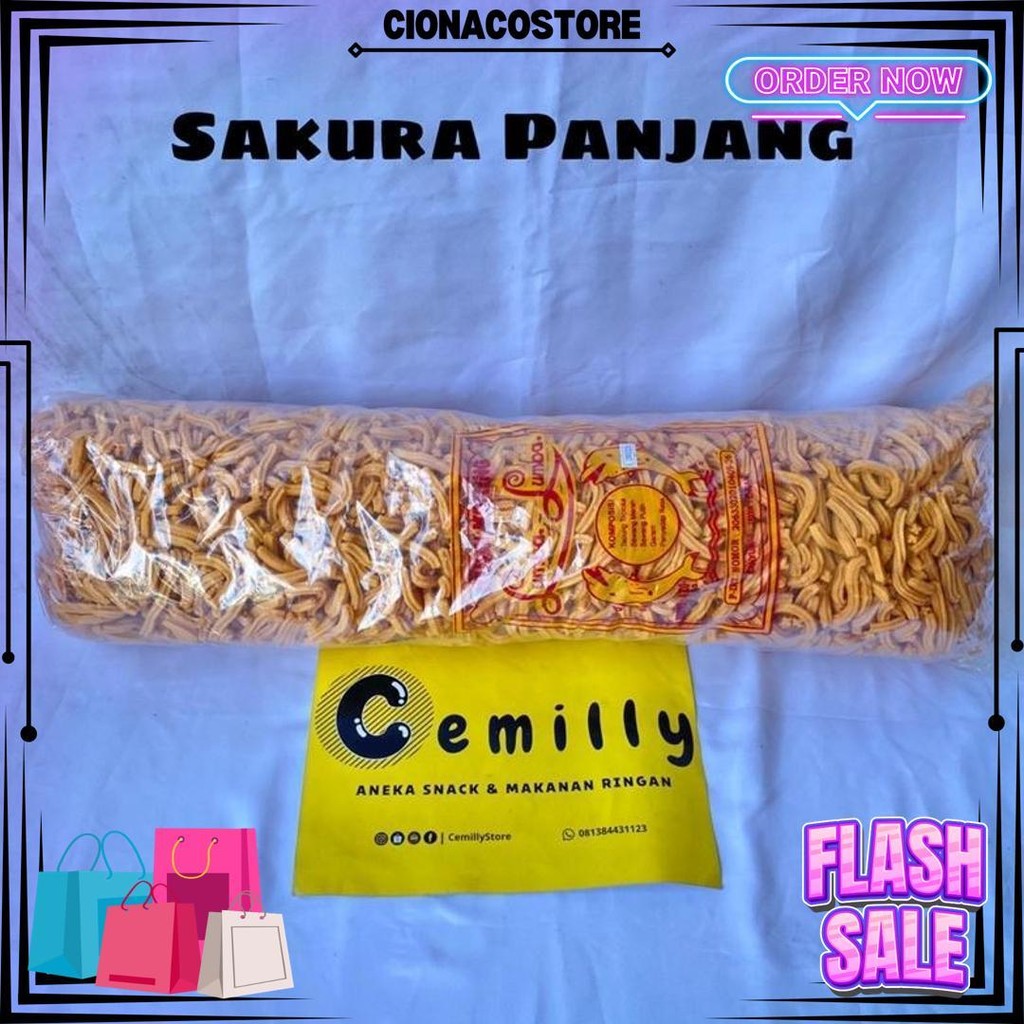

[Cemilly] 1000Gr Sakura Snack Pilus Sakura Cemilan Snack Kiloan D Cod