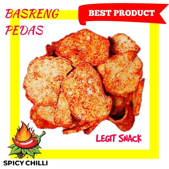 

BIG SALE BASRENG PEDAS / KERIPIK BASO GORENG PEDES / KRIPIK BASKO BALADO