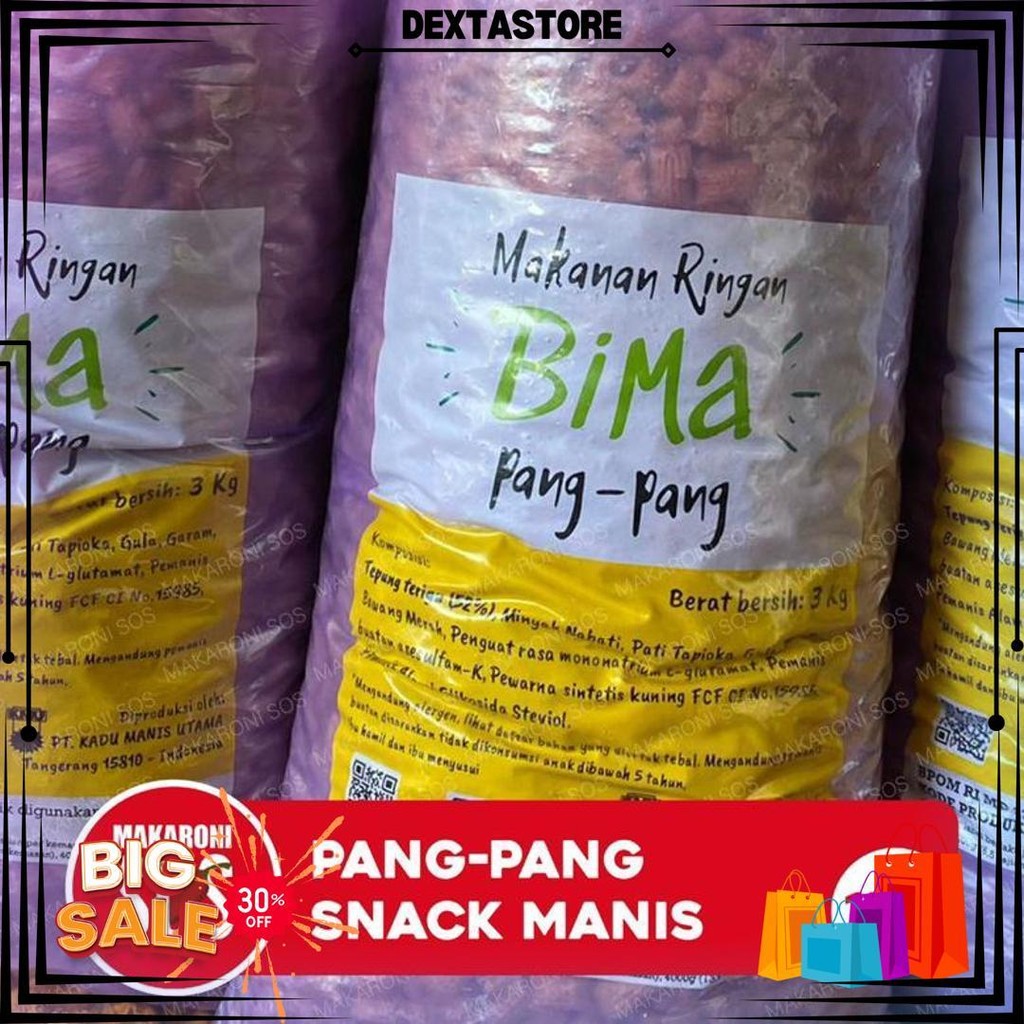 

1Kg Pang Pang Snack Jadul 1 Kilogram Snack Pang Pang Viral Rasa Manis D Terlaris